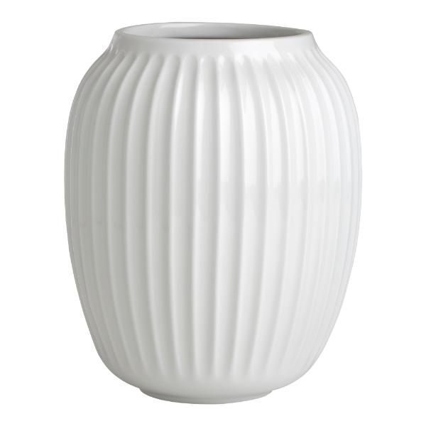 Hammershøi vase 21 cm hvit