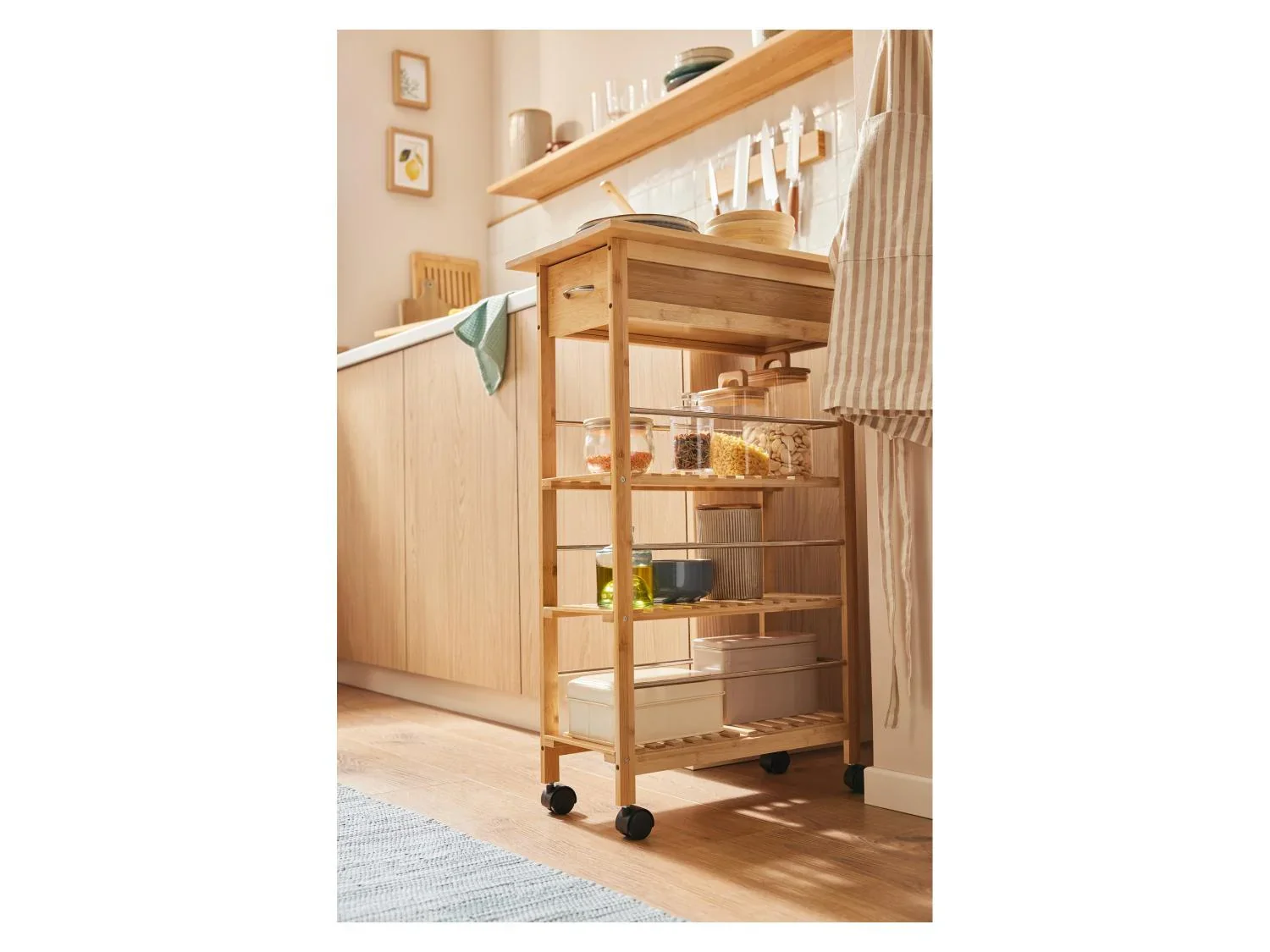 LIVARNO home Desserte de cuisine, 29,5 x 86 x 54,5 cm