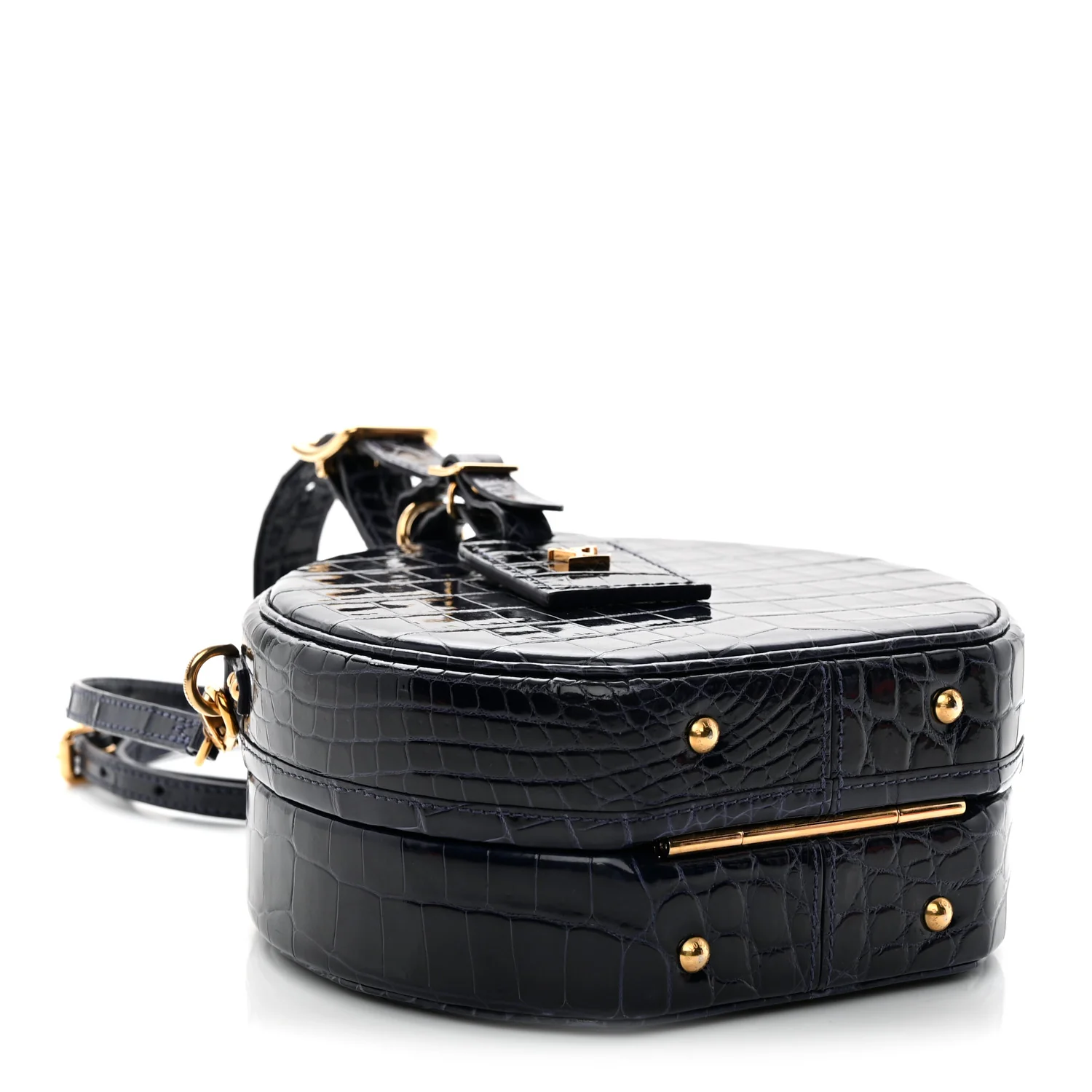 Crocodile Petite Boite Chapeau Navy