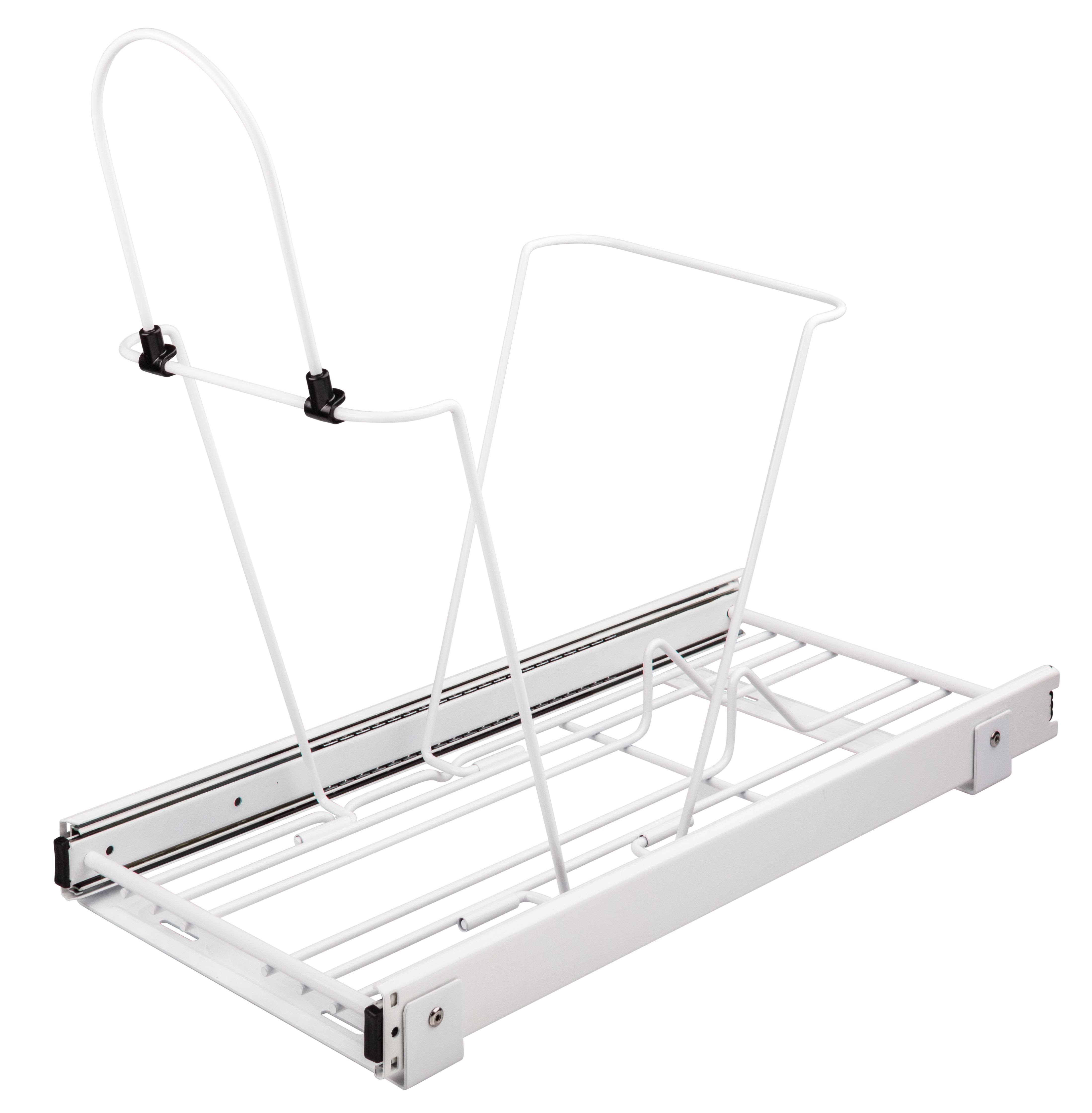 Hardware Resources Can-Ebmsw-R Pullout Waste Container System, White