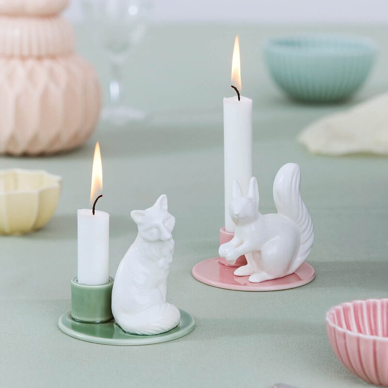 Sweet Stories Large Squirrel lysestake 8,5 cm Blush