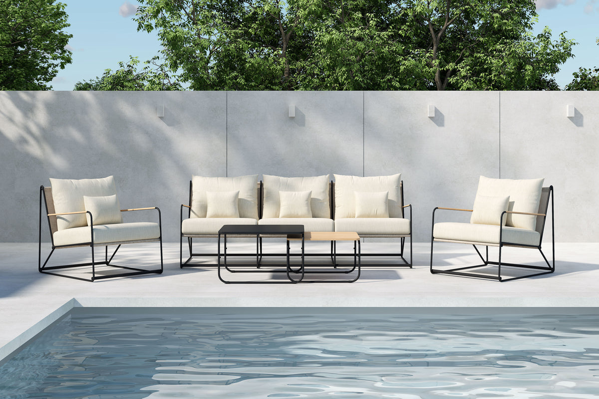 Rebellenclub Olbia Loungeset - Zwart