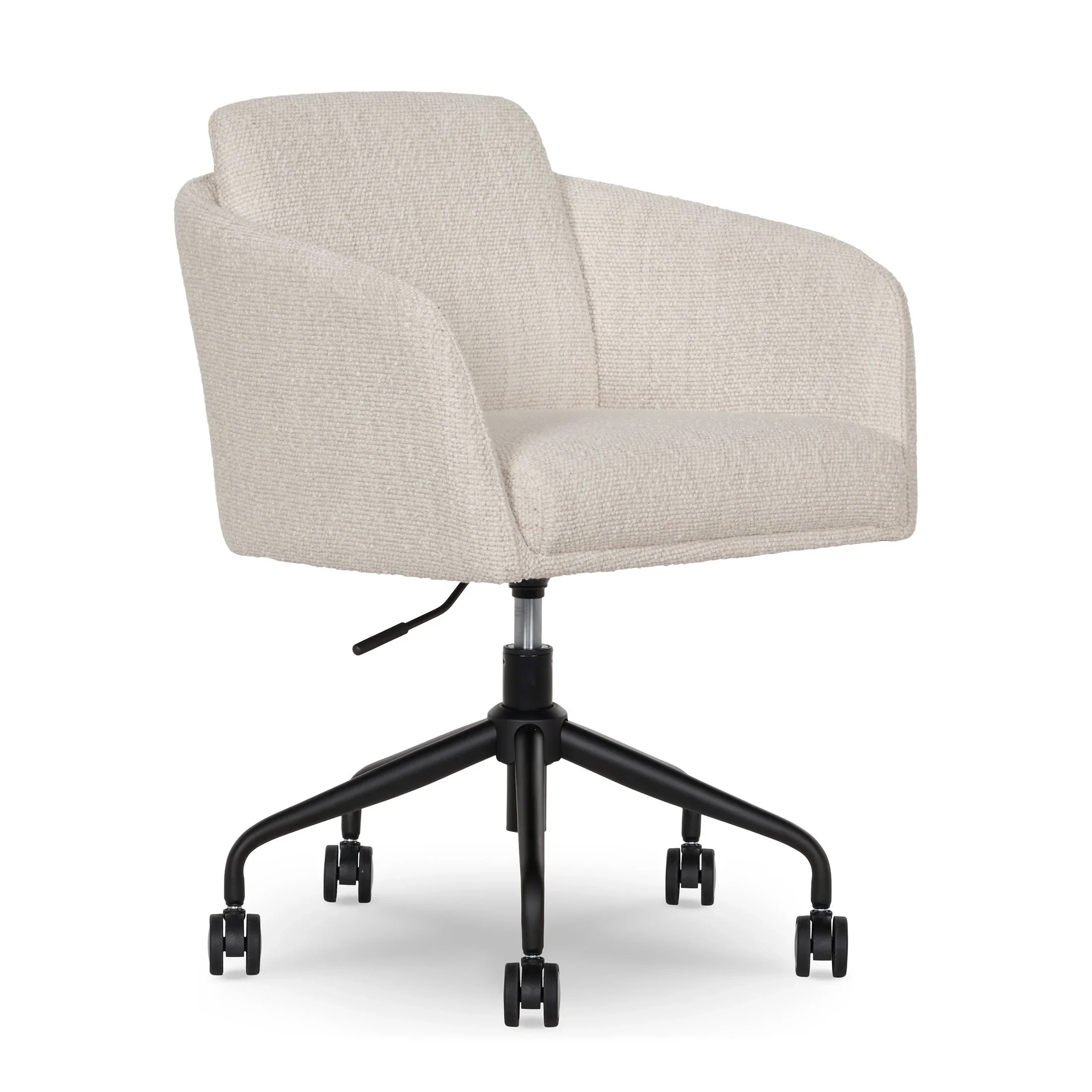 Better Homes & Gardens Juliet Office Chair, Ivory Boucle and Matte Black