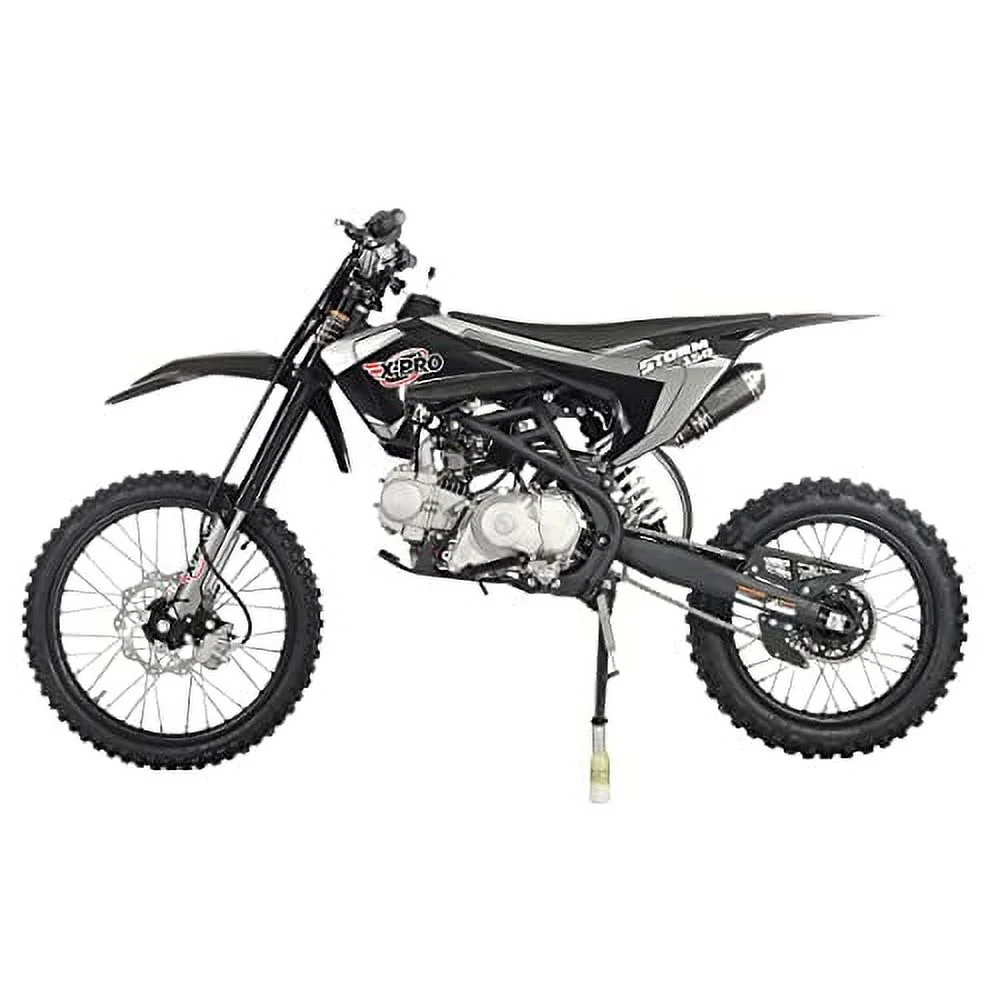Brand New 150cc Gas Pit Dirt Bike, 4 Manual Transmission Electric/Kick Start 19"/16" Tires(Red) - Image 9