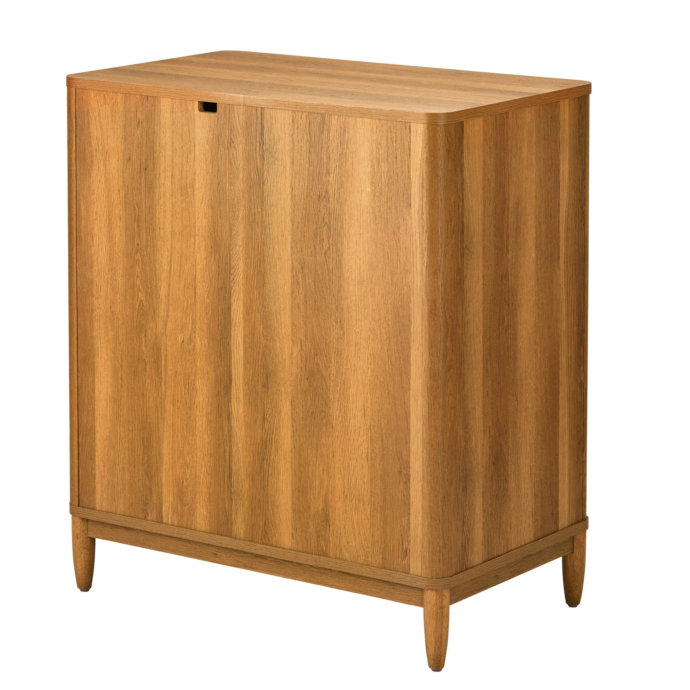 Better Homes & Gardens Springwood Caning Bar Cabinet, Light Honey Finish