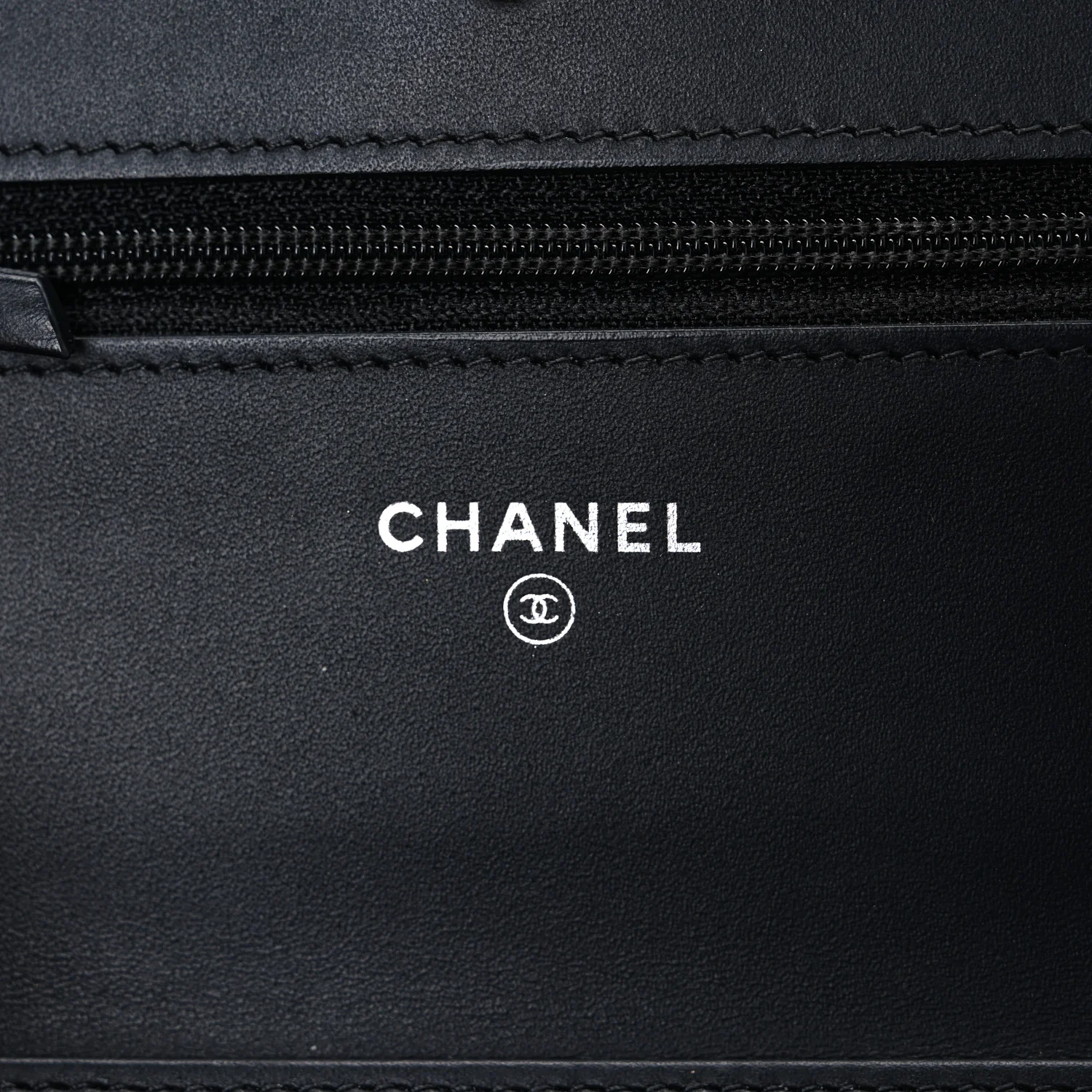 Aged Calfskin Quilted Lucky Charms 2.55 Reissue Wallet On Chain WOC Black
