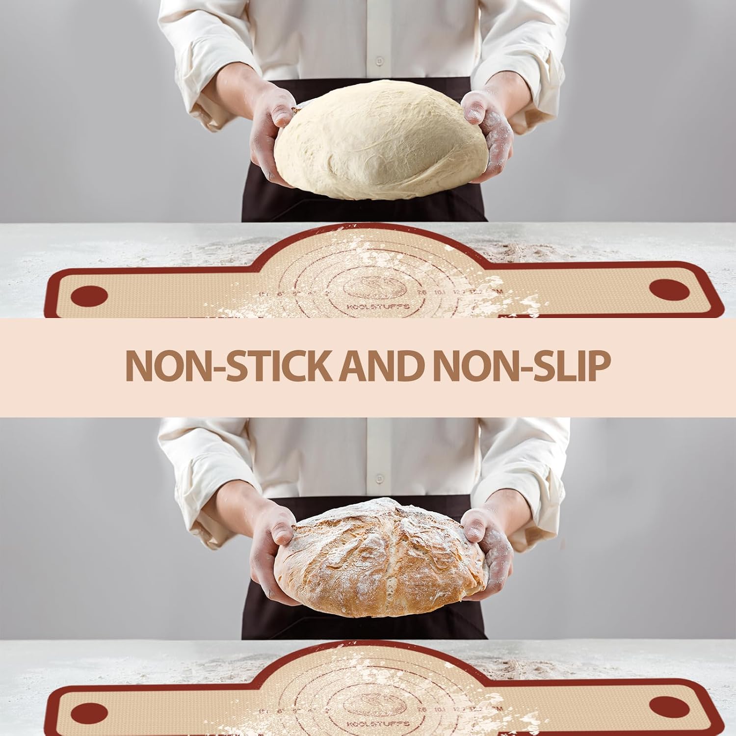 2 PCS Silicone Bread Sling for Dutch Oven, Red