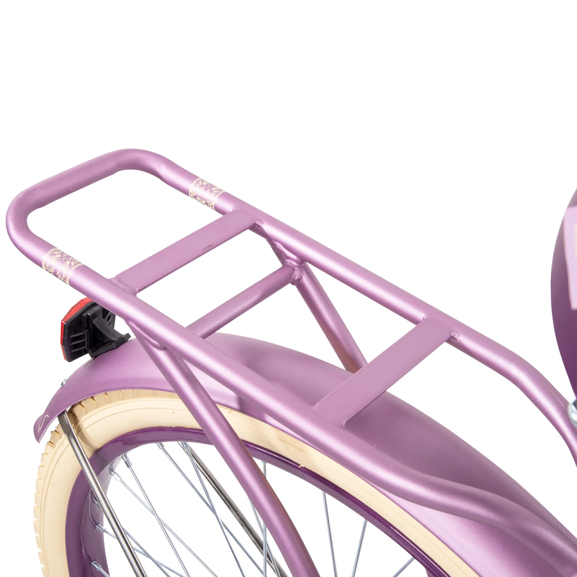 24" Nel Lusso Girls' Cruiser Bike, Purple Satin - Image 9