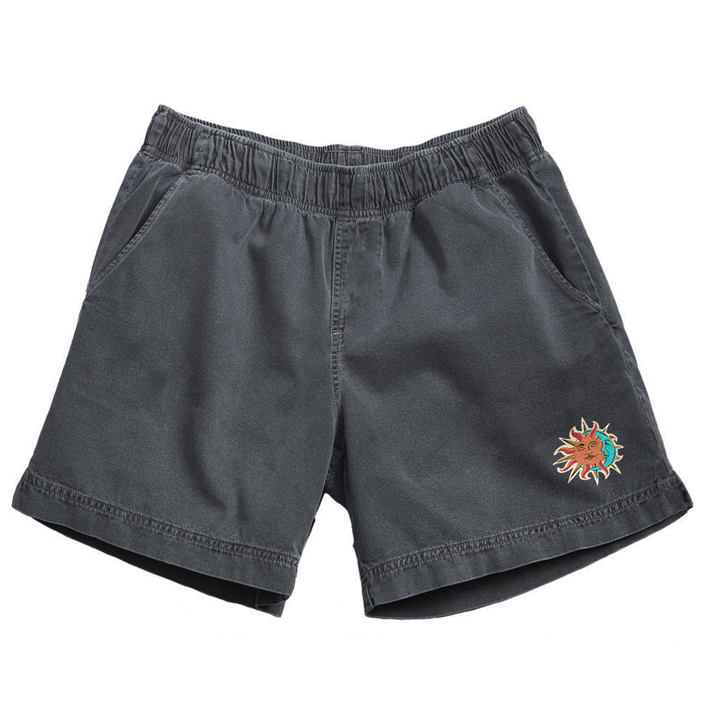 Short unisexe rétro surf à taille élastique