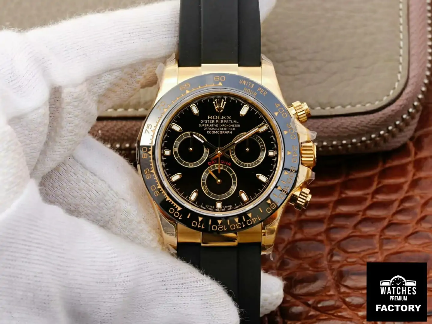 Rolex Daytona Cosmograph M116518ln-0043 JH Factory Black Strap