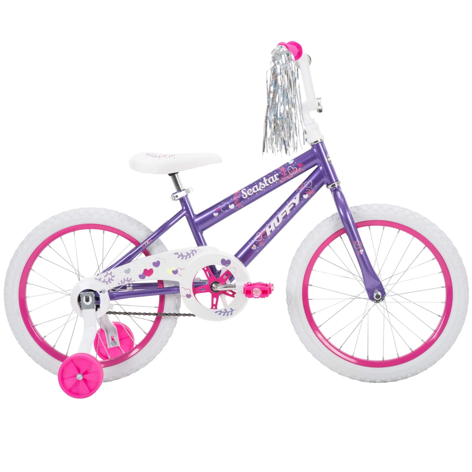 Huffy 18 In. Sea Star Kids Bike for Girls Ages 4 and up, Child, Metallic Purple