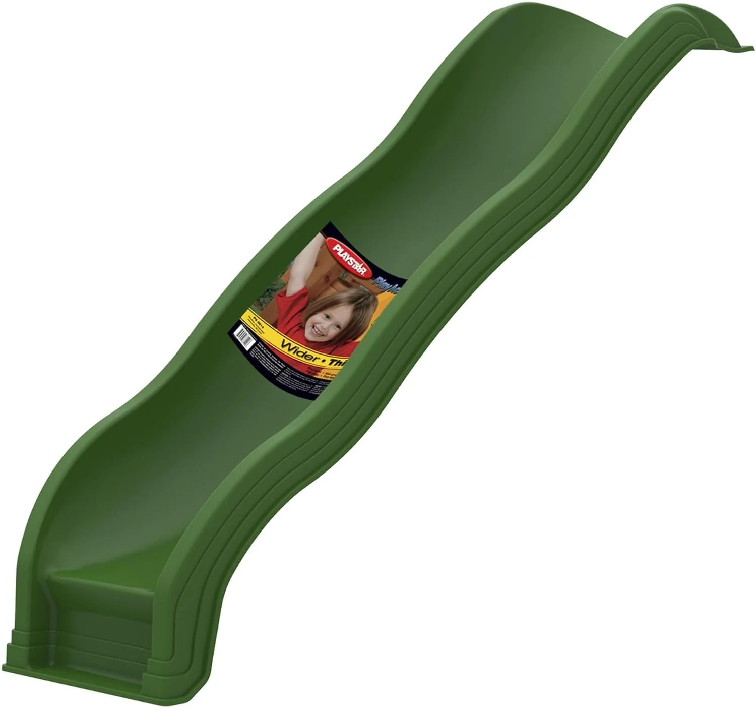 PlayStar Green Scoop Wave Slide PS 8824 Swing Set Accessory for Wooden Play Sets Image 2