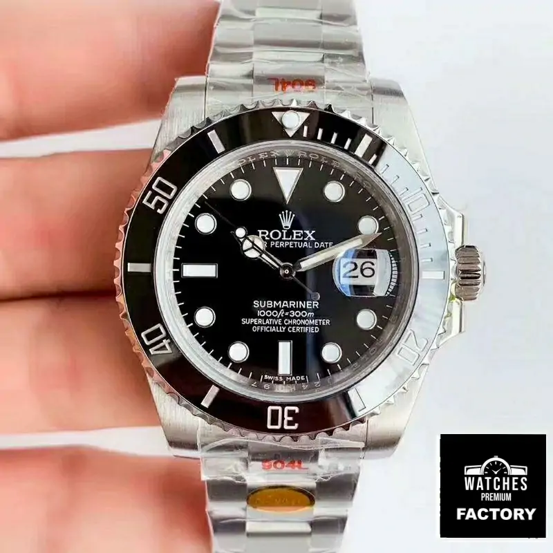 Rolex Submariner Date Oyster 40mm Oystersteel 116610LN Noob Factory V10 Black Dial Watch