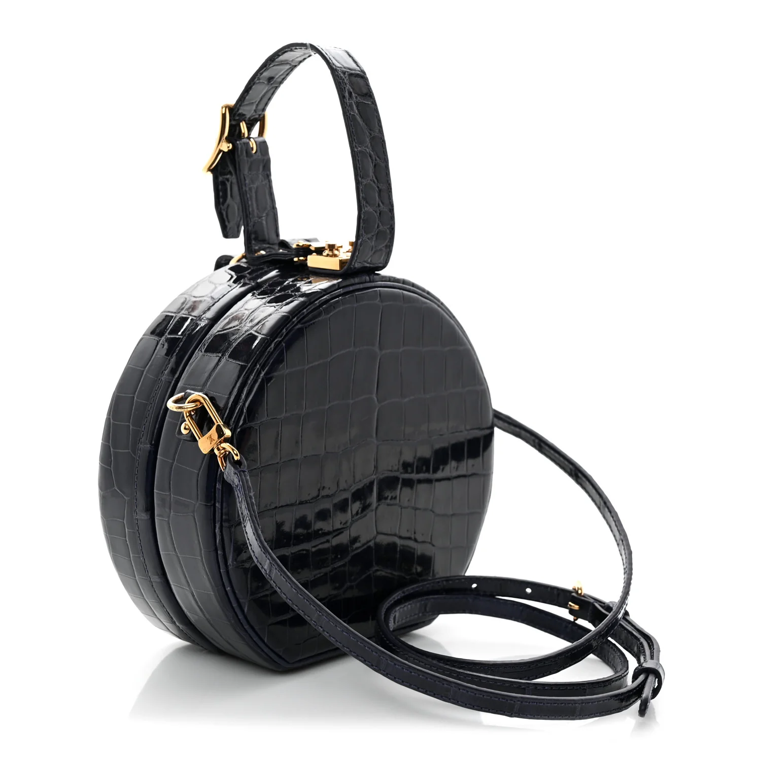 Crocodile Petite Boite Chapeau Navy