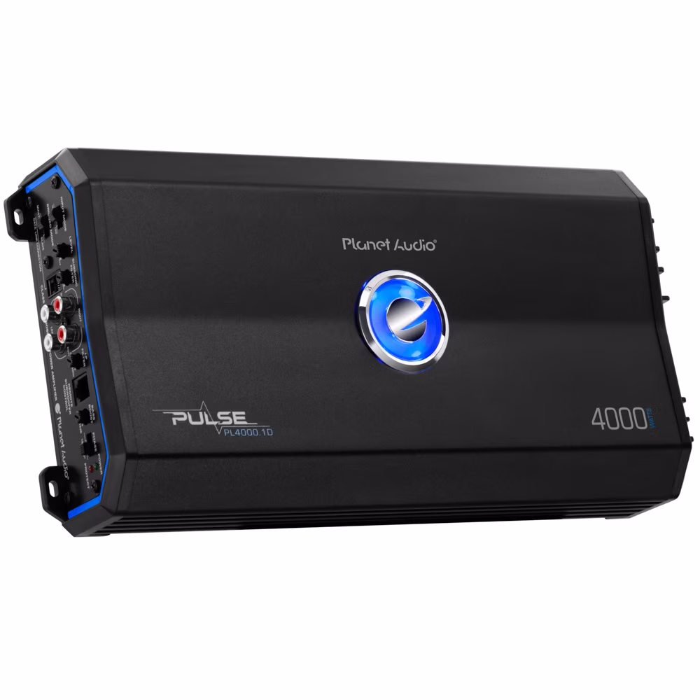 PL4000.1D Pulse Series Car Audio Amplifier 4000W Output, Monoblock, Class D, MOSFET(Black)
