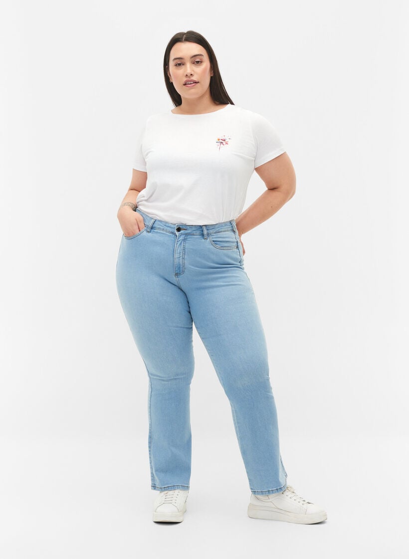 Zizzi High-waisted Ellen bootcut jeans