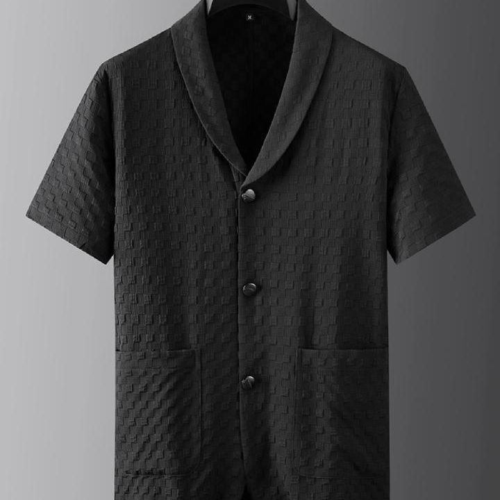 Ensemble deux pièces noir décontracté pour homme