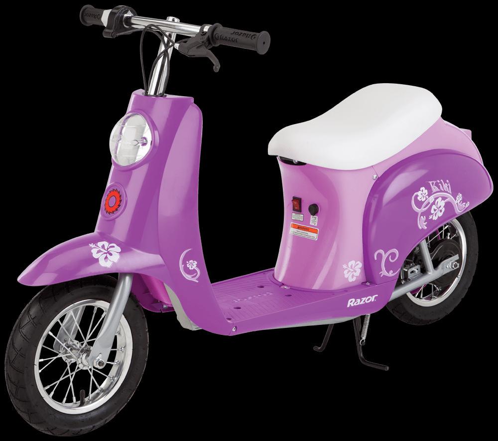 Pocket Mod Miniature Euro Style Electric Scooter Kiki Purple  up to 15 mph  for Teen 13+