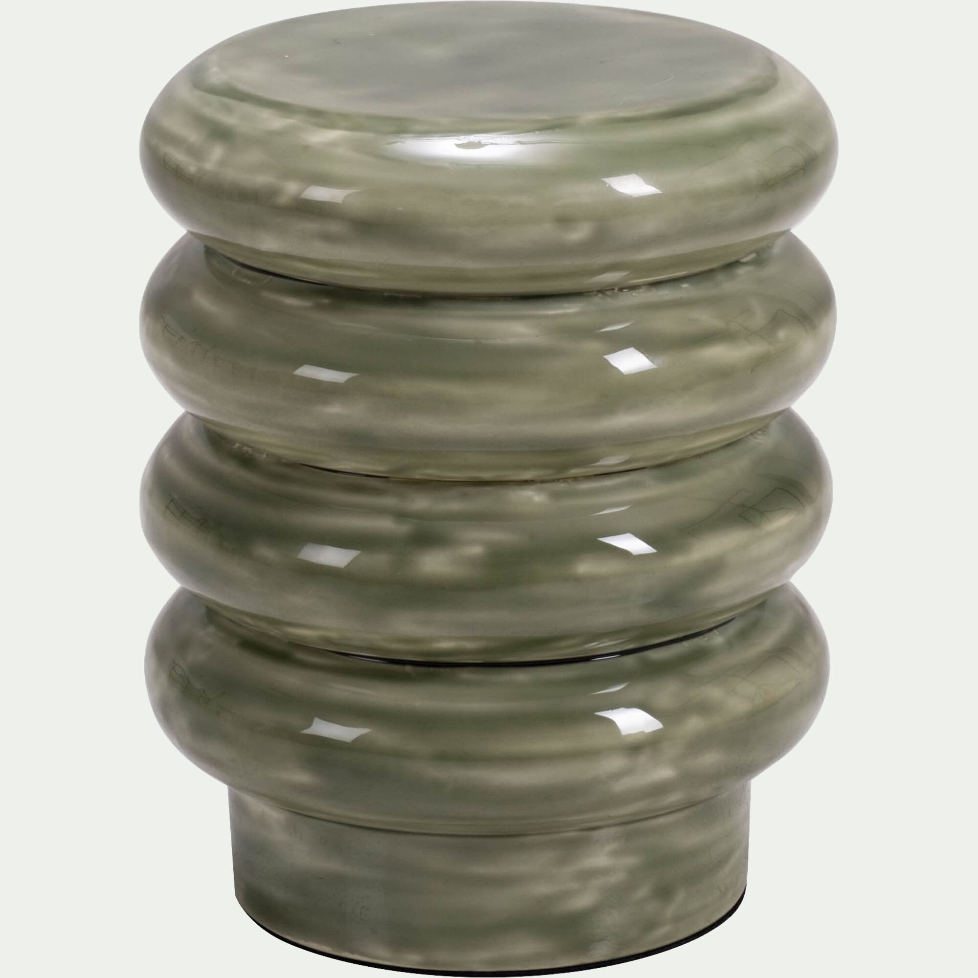 MINIA - Bout de canapé en fer D26xH36cm - vert