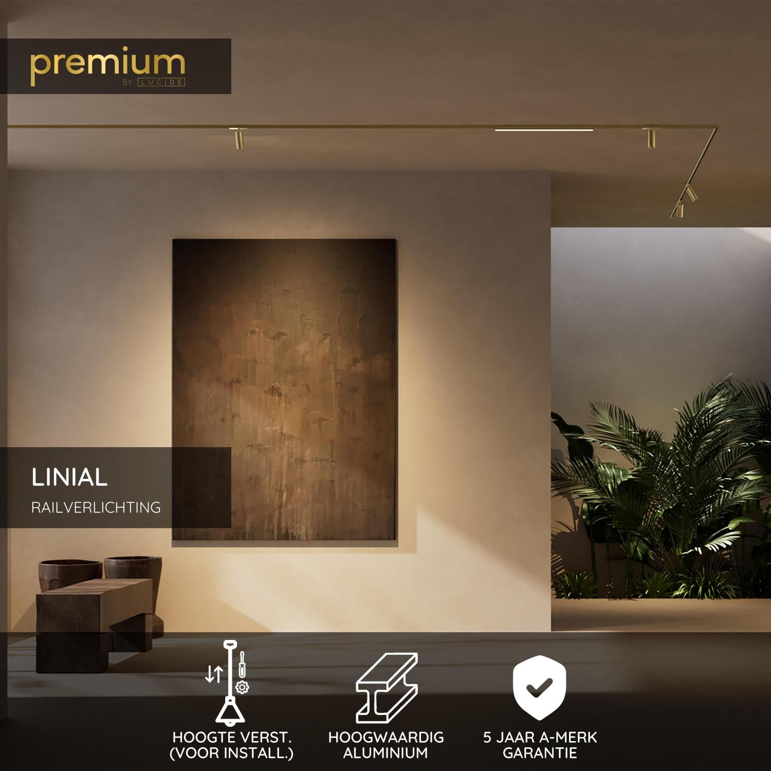 Lucide Premium LINIAL Railverlichting - Champagne kleur