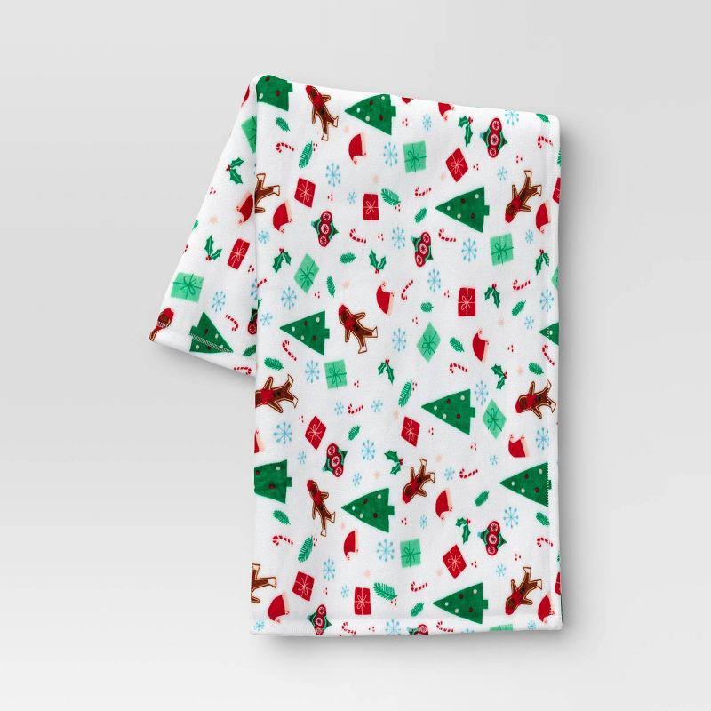 Wondershop Holiday Plush Christmas White Throw Blanket | Target