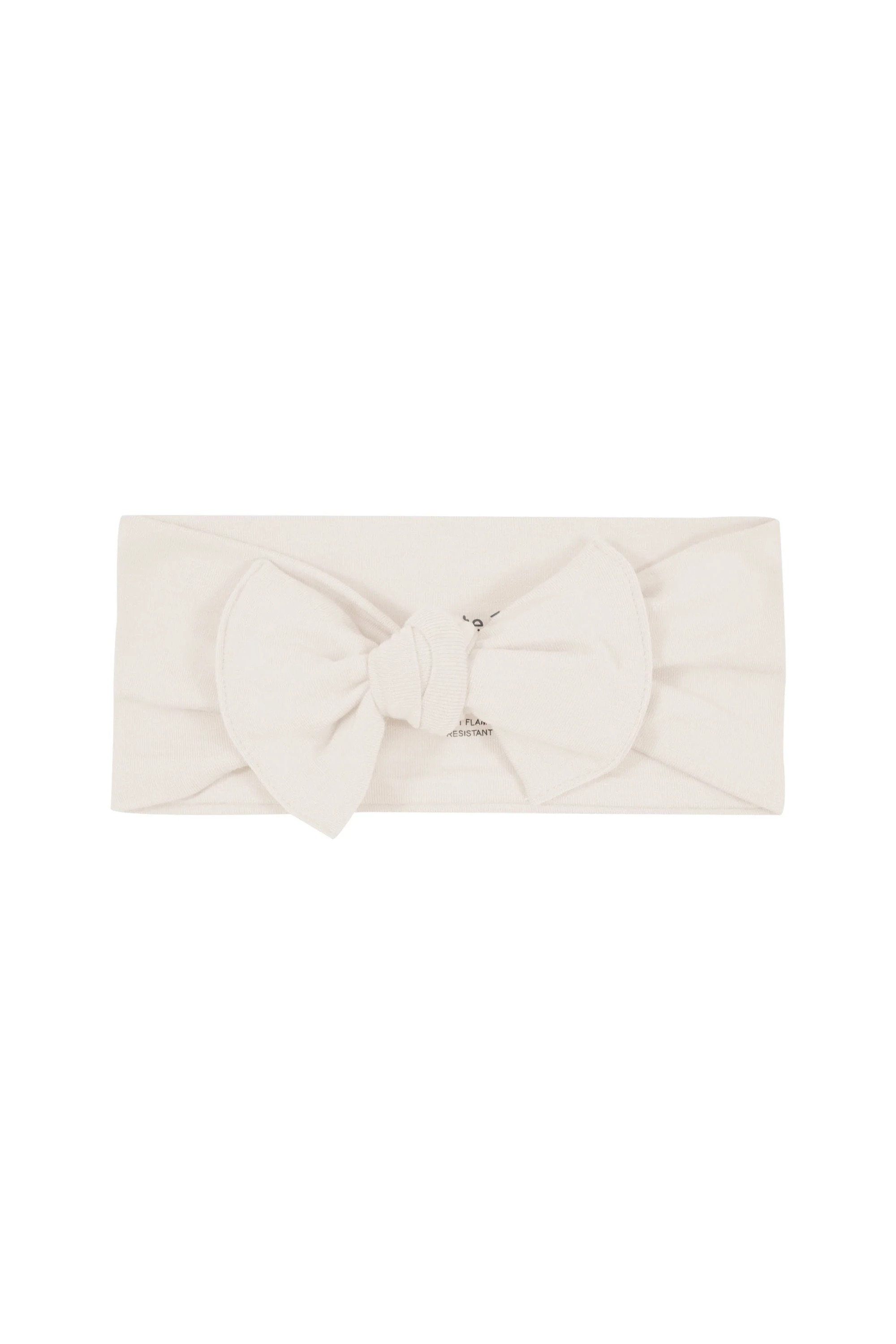 Knotted Bow Headband in Oat