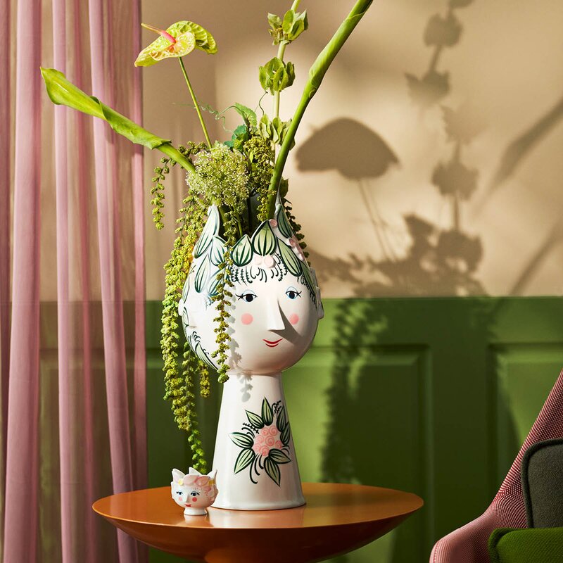 Titania vase 50 cm grønn
