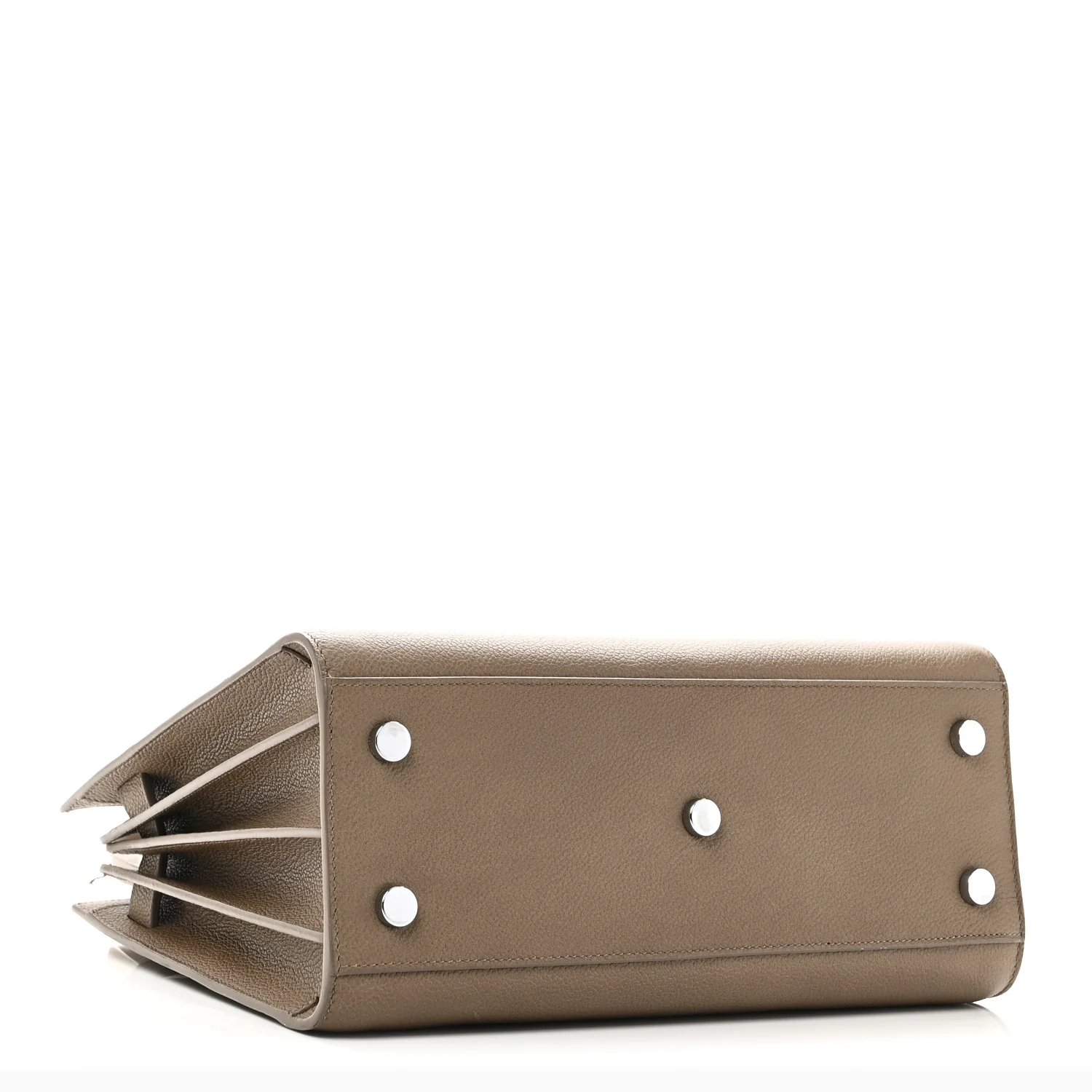 Grained Calfskin Baby Sac De Jour Taupe