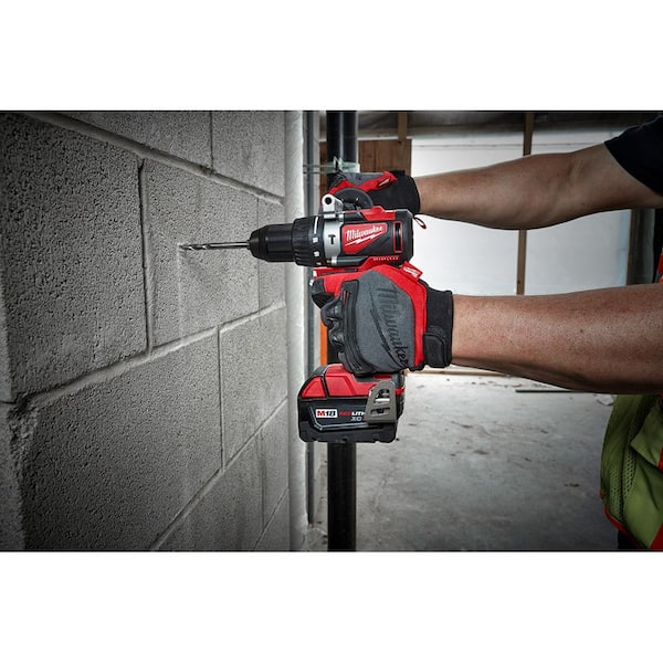 M18 18V Lithium Ion Brushless Cordless Hammer Drill/Impact Combo Kit (2 Tool) with 2 Batteries, Charger and Bag Image 6