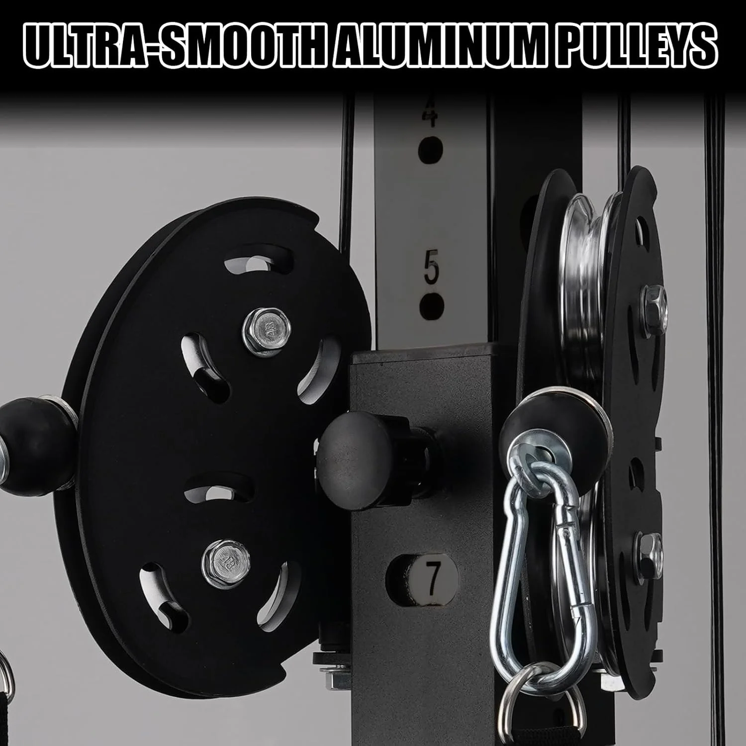 Cable Crossover Machine Home Gym, Wall Mount Cable Station with 200LBS Weight Stack,Lat Pull Down Machine with 27 Positions Dual Pulley System(Cable Machine) Image 2