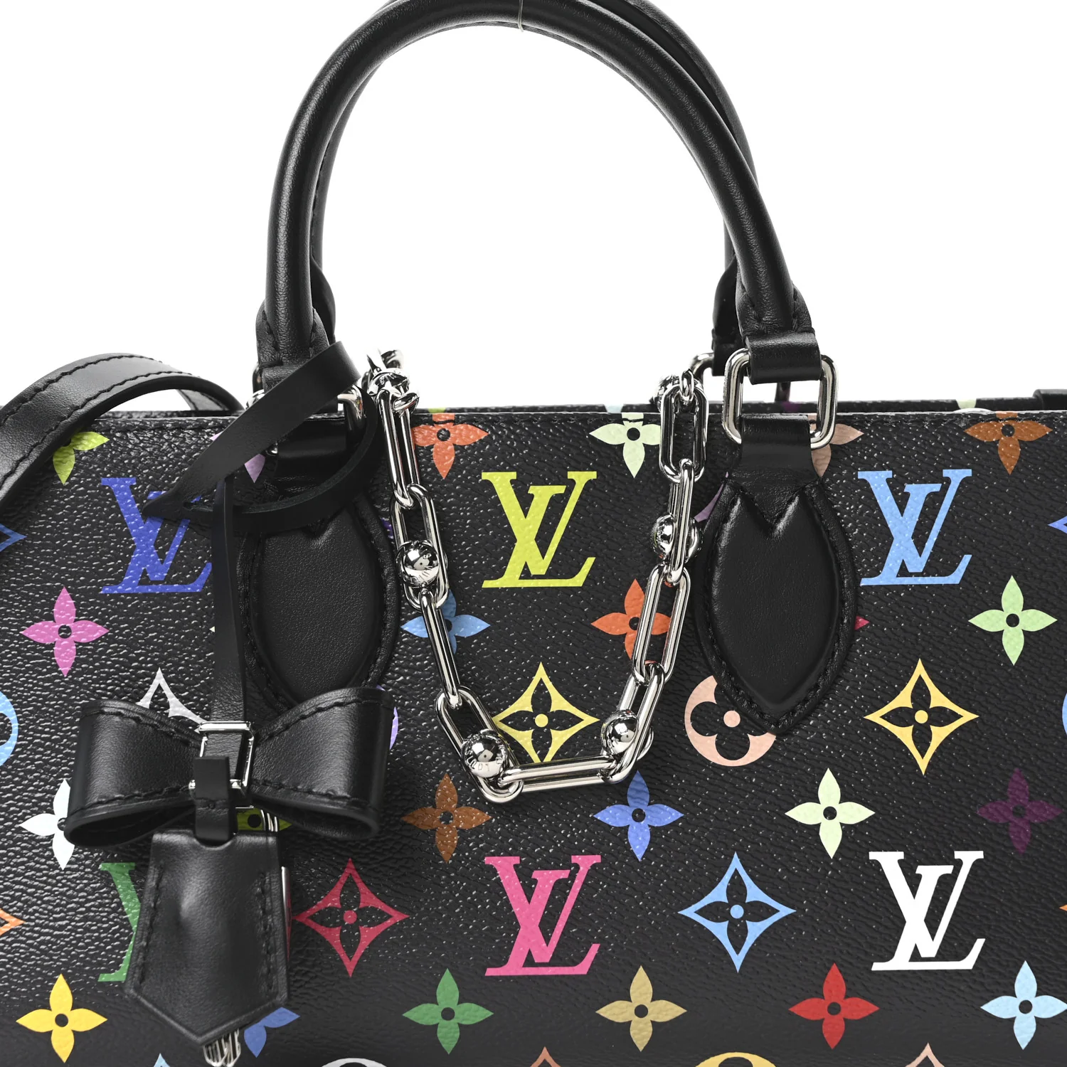 LV X TM Monogram Multicolor OnTheGo East West Black