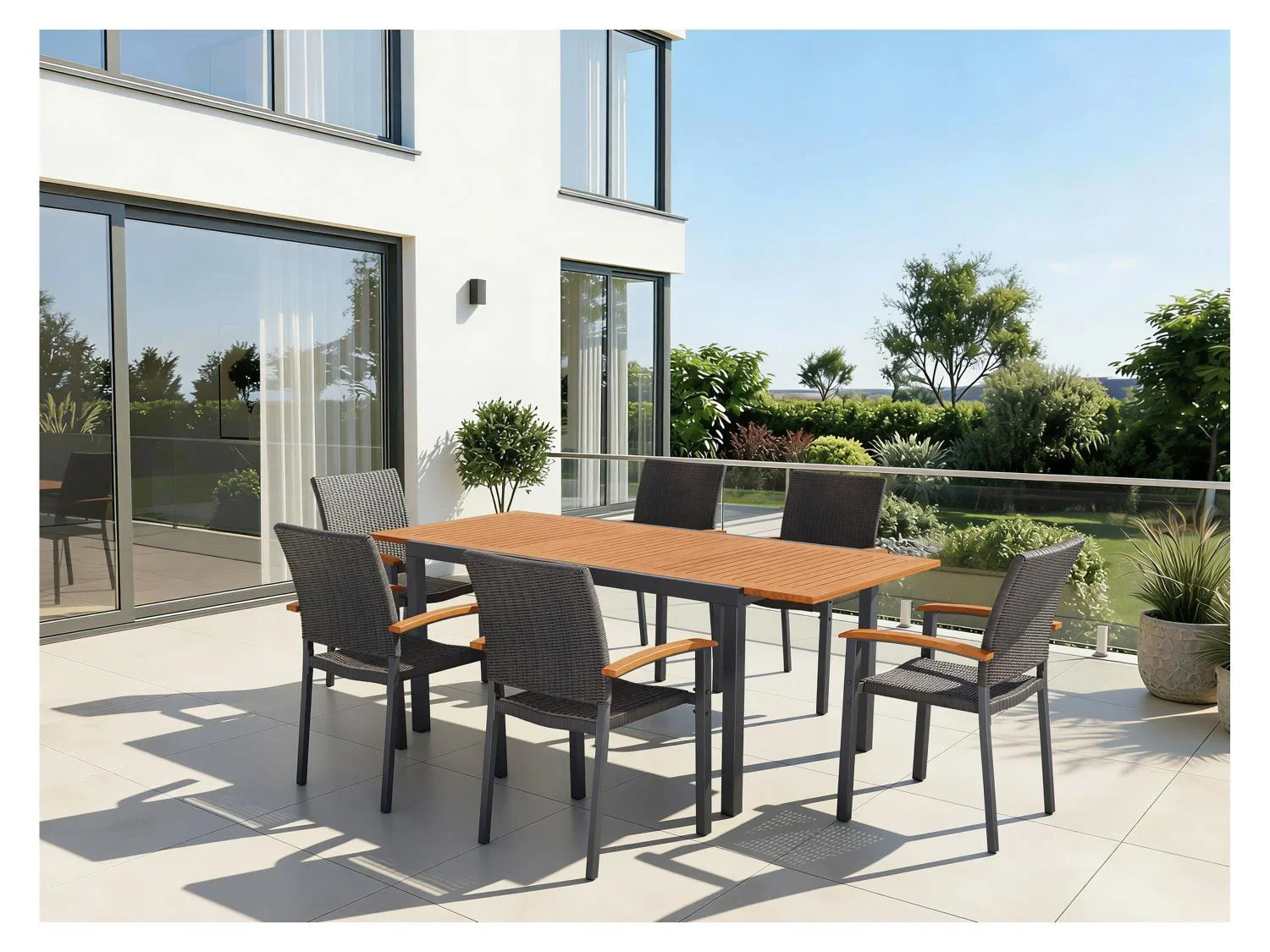 LIVARNO Fauteuil en rsine tresse Valencia