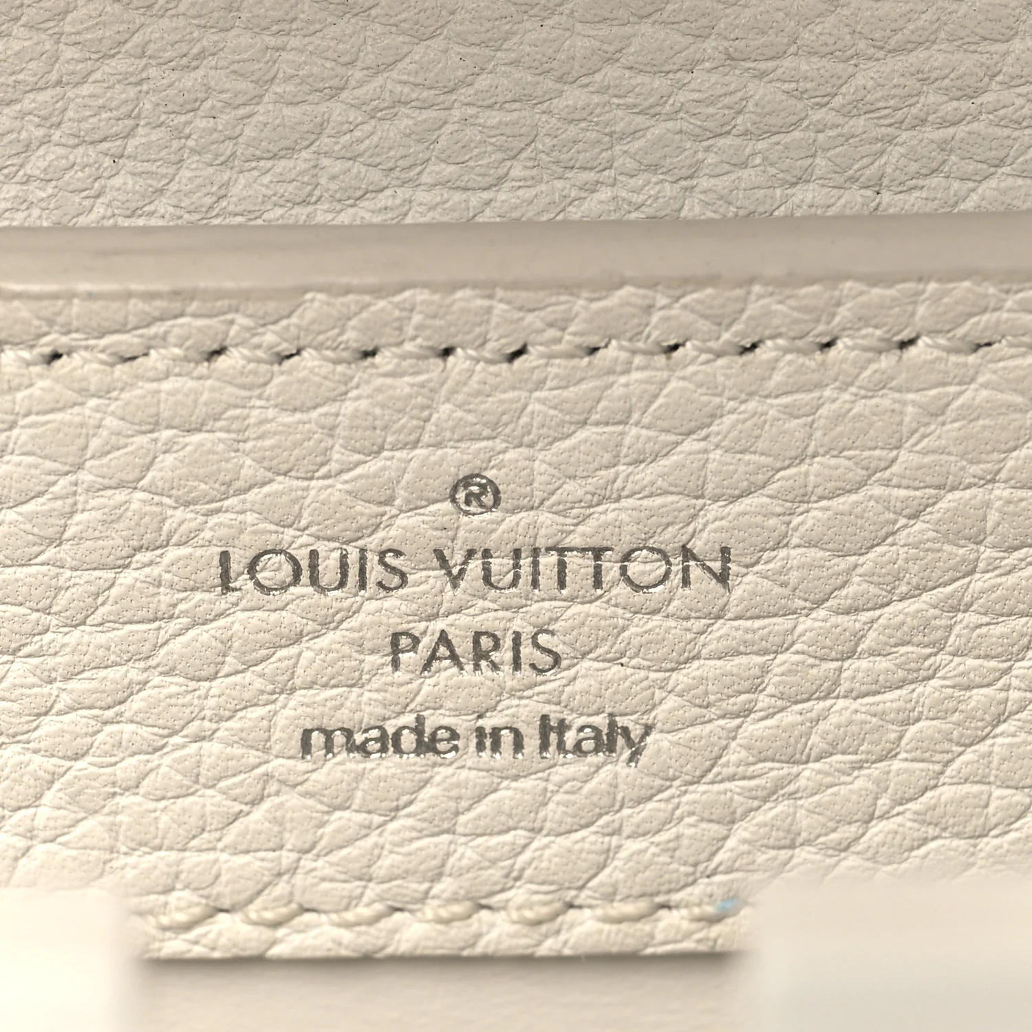 Taurillon Mini Capucines Monochrome  White