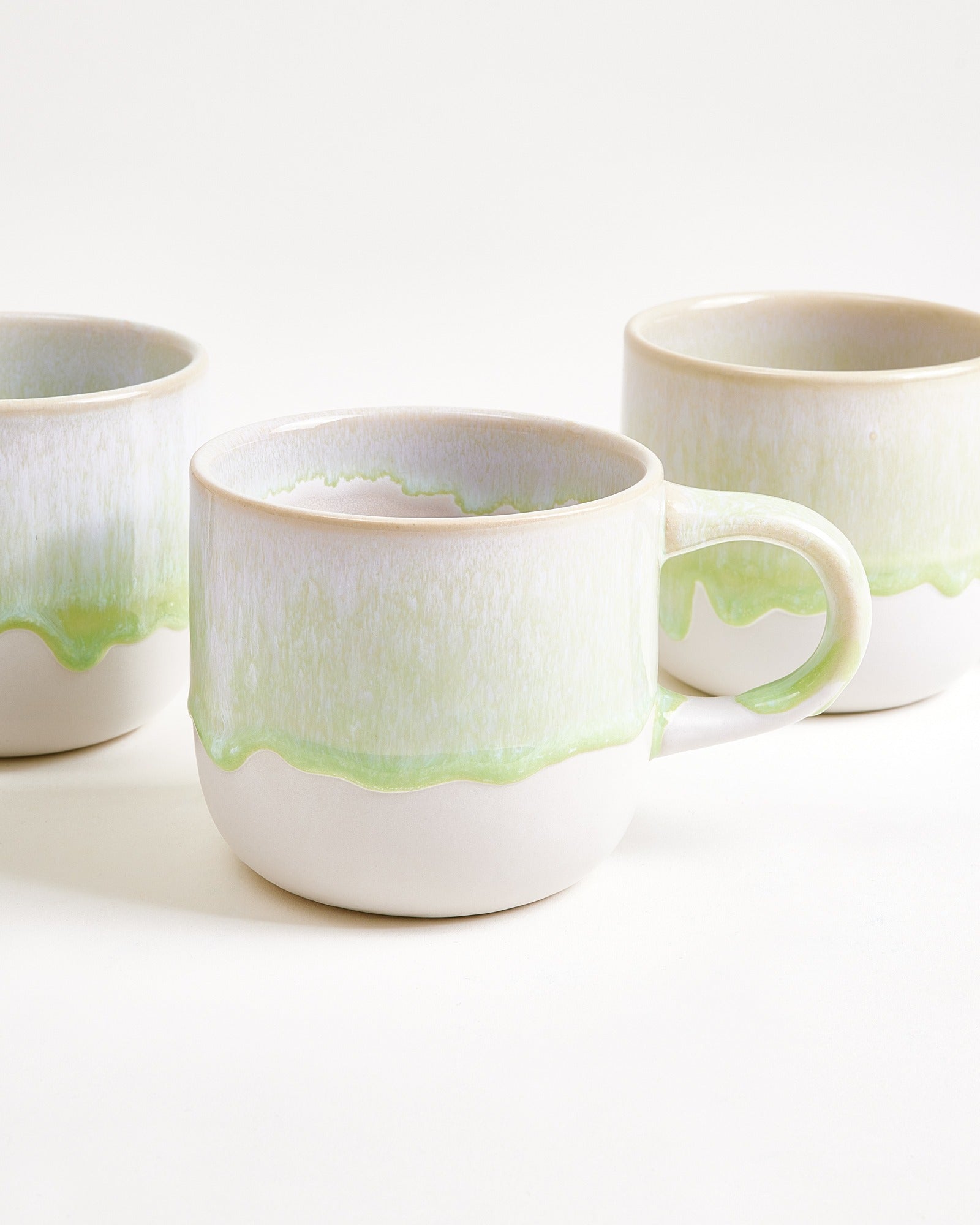 COIMBRA - LARGE MUG PASTEL GREEN SET OF 6
