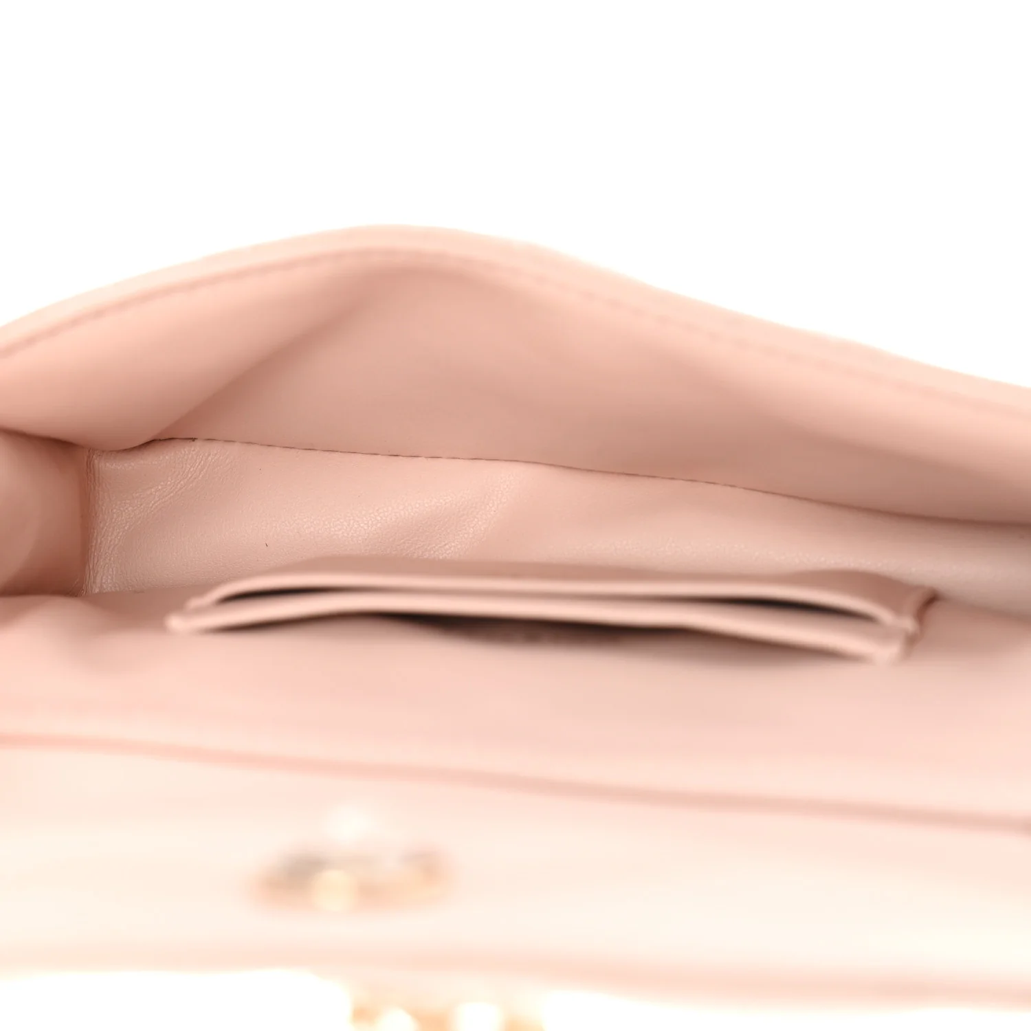 Lambskin Cannage Dior Talk Phone Pouch Rose Poudre