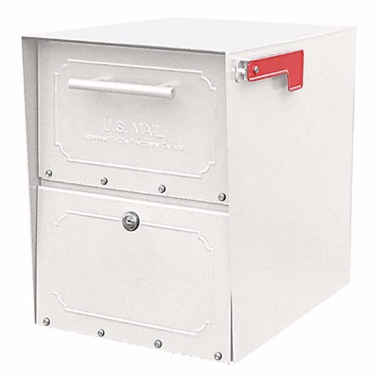Oasis Classic Black Post Mount Mailbox, Galvanized Steel, Locking(Black) - Image 5