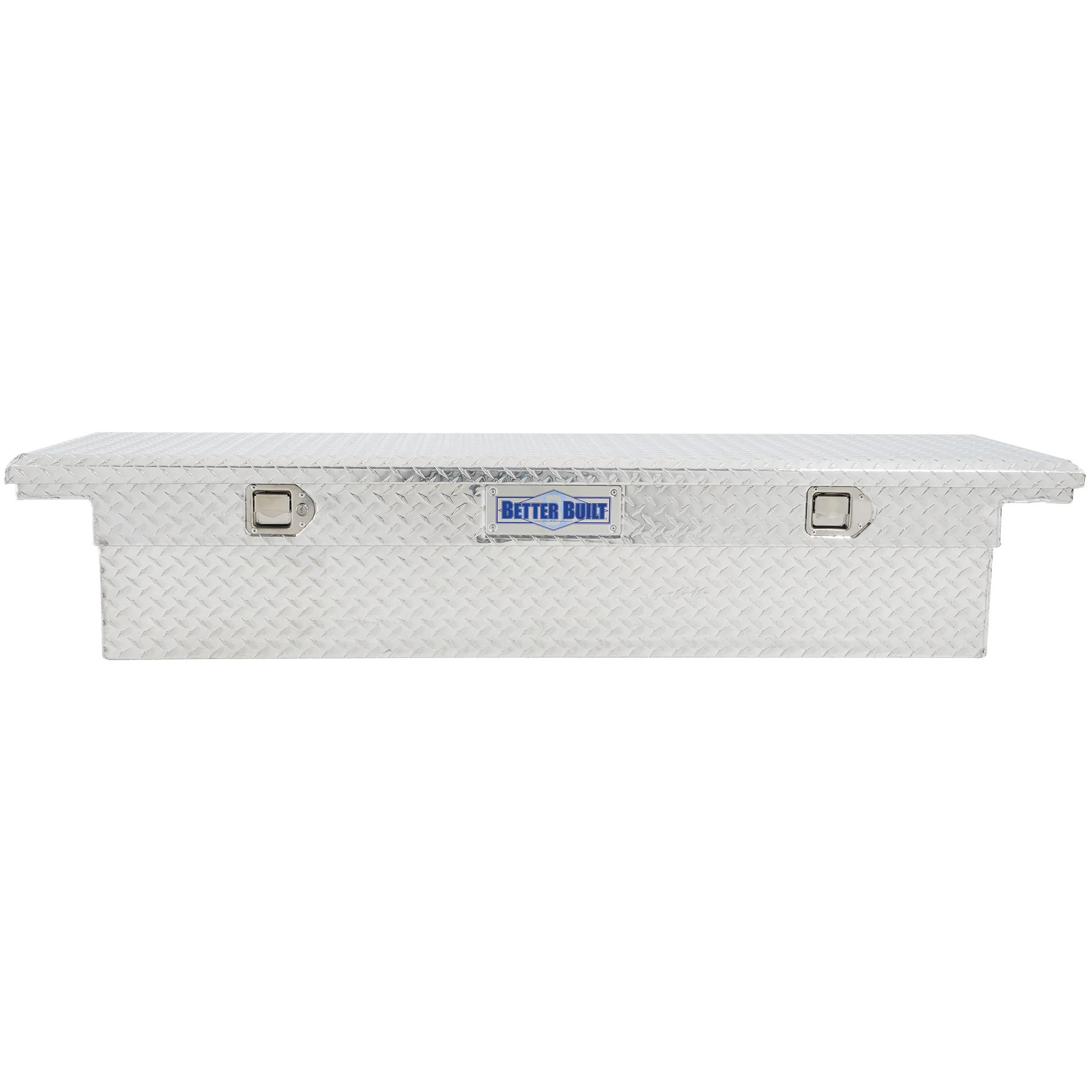 UWS Low Profile Aluminum Truck Tool Box with Stainless Steel Handles, Pickup Bed Storage Chest