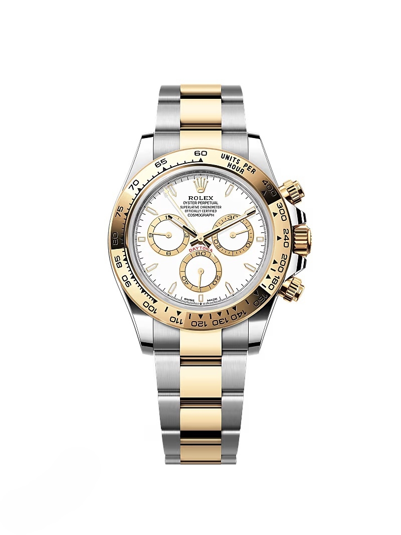 [Super Clone]Rolex Daytona 40mm Two-Tone white Dial  m126503-0001
