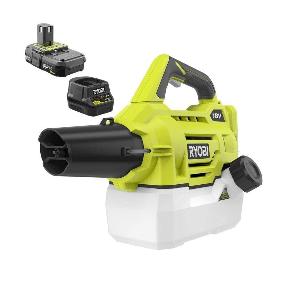 Ryobi One+ 18-Volt Lithium-Ion Cordless Mister with 2.0 Ah Battery and Charger Included