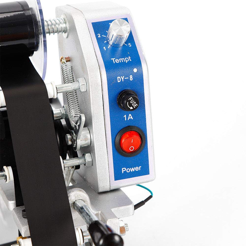 110V Ribbon Manual Hot Foil Stamping Printer Date Number Code Machine Print Tool Date Code Printer Date Marking Machine