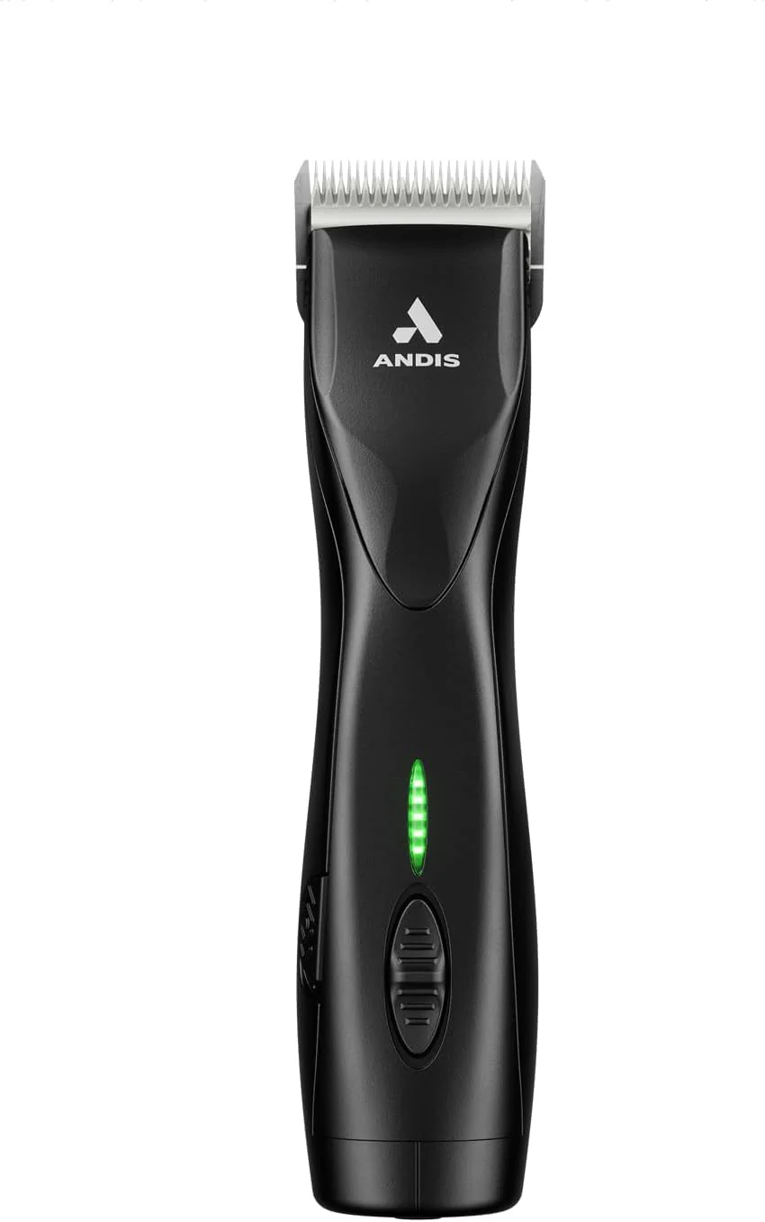Tondeuse Pulse Zr II 79170 à 5 vitesses avec lame détachable, sans fil, pour le toilettage des animaux/chiens, batterie lithium-ion amovible, témoin de charge LED, noire