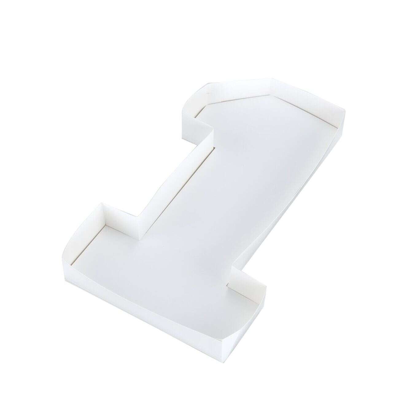 Plateau alimentaire carton forme nombre 25,4x21,6xH3cm (10 modèles)