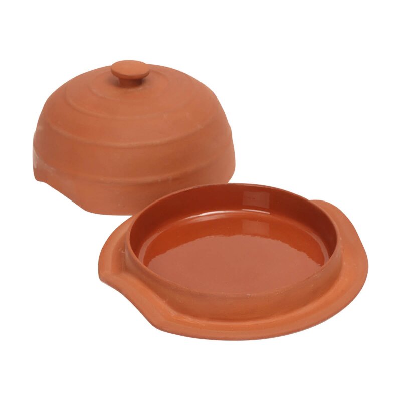 Terracotta ildfast form for ost med lokk 17,5 cm
