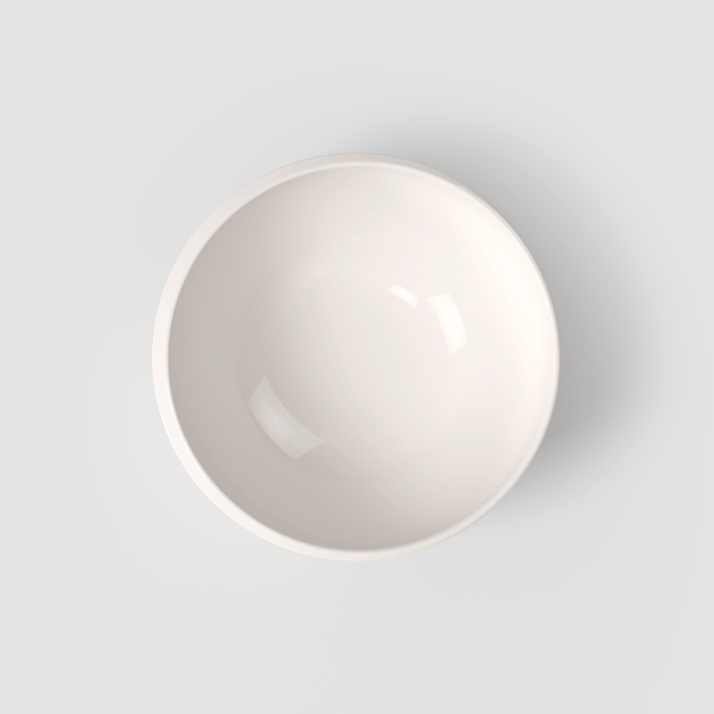 NewMoon Cereal bowl - White, 17 oz, Premium Porcelain