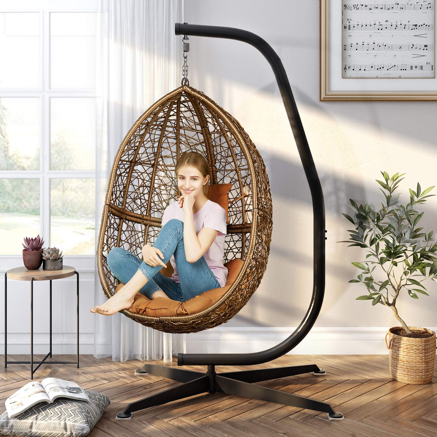 GREENSTELL Hammock Swing Stand with Buckle and Spring Hook