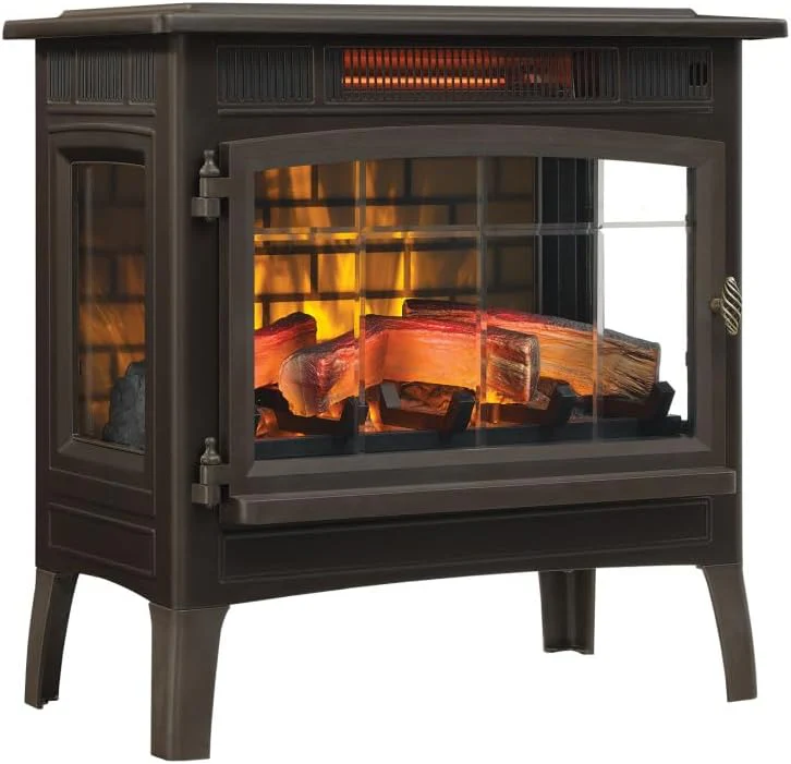 Poêle-cheminée électrique autoportant Duraflame avec effet de flamme 3D