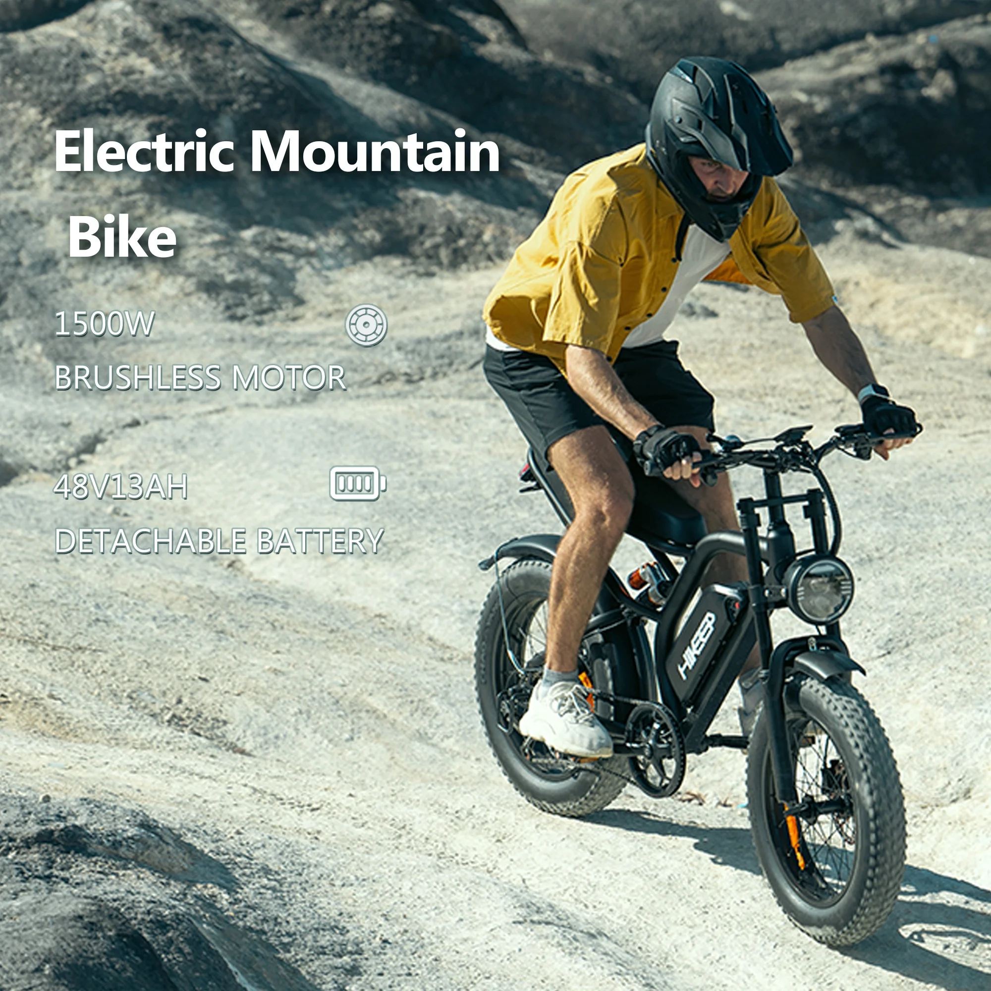 Hikeep 1500W Peak Electric Bike, 20