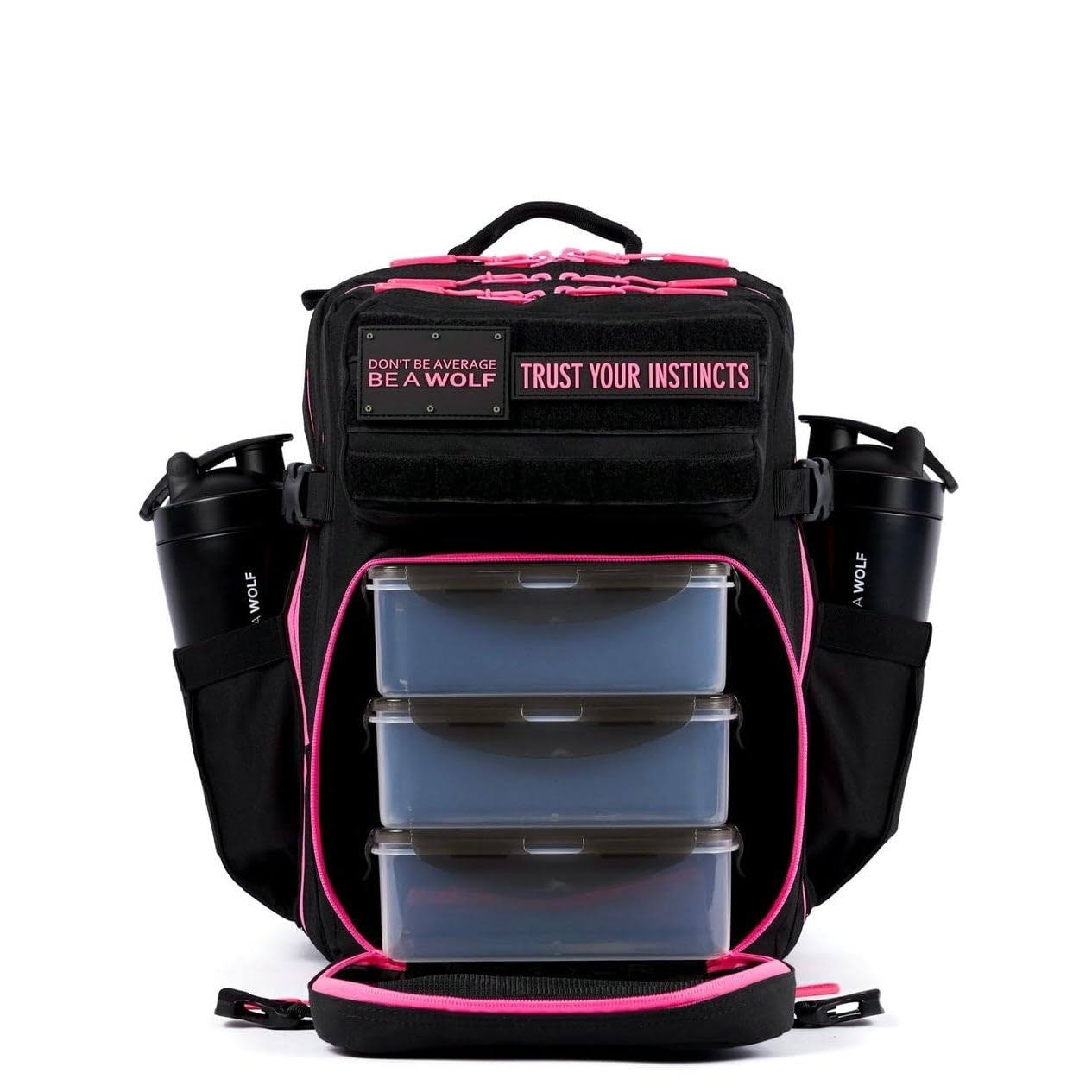 25L Black Neon Pink Meal Prep Management - WOLFpak
