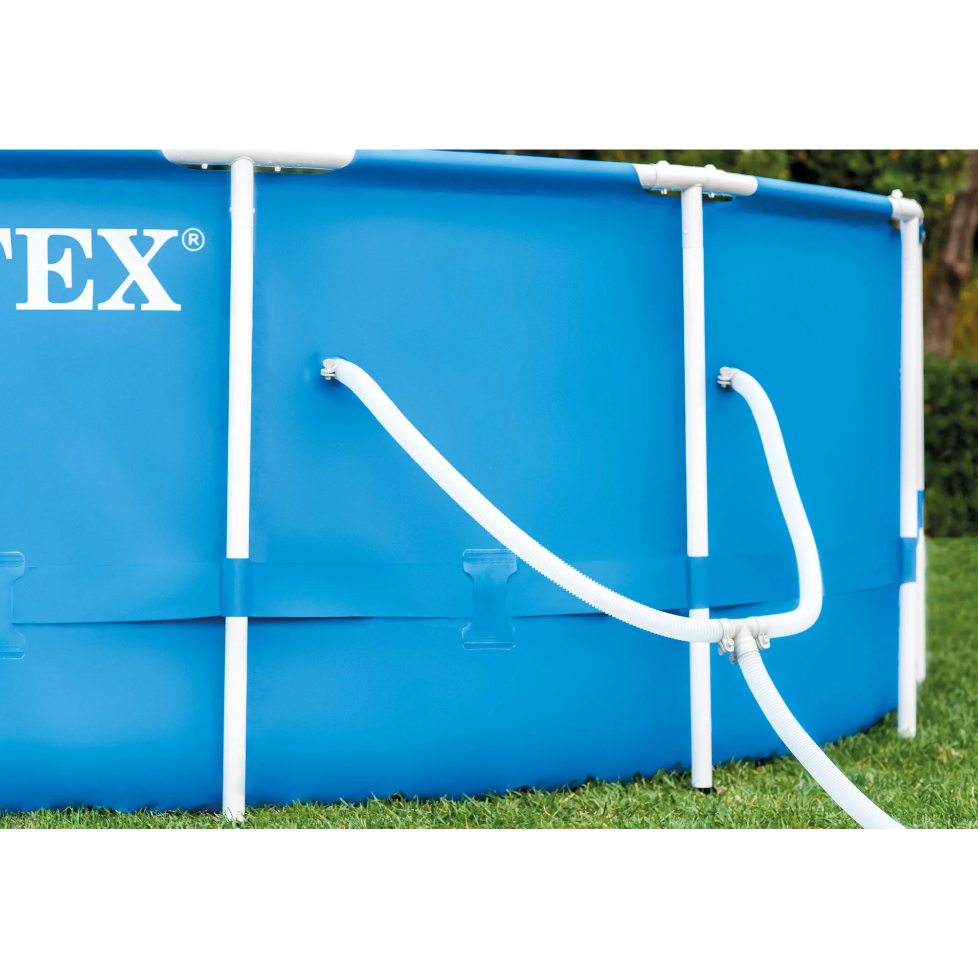 12' x 30" Metal Frame Swimming Pool w/ Filter Pump Pool Maintenance Kit - Image 3