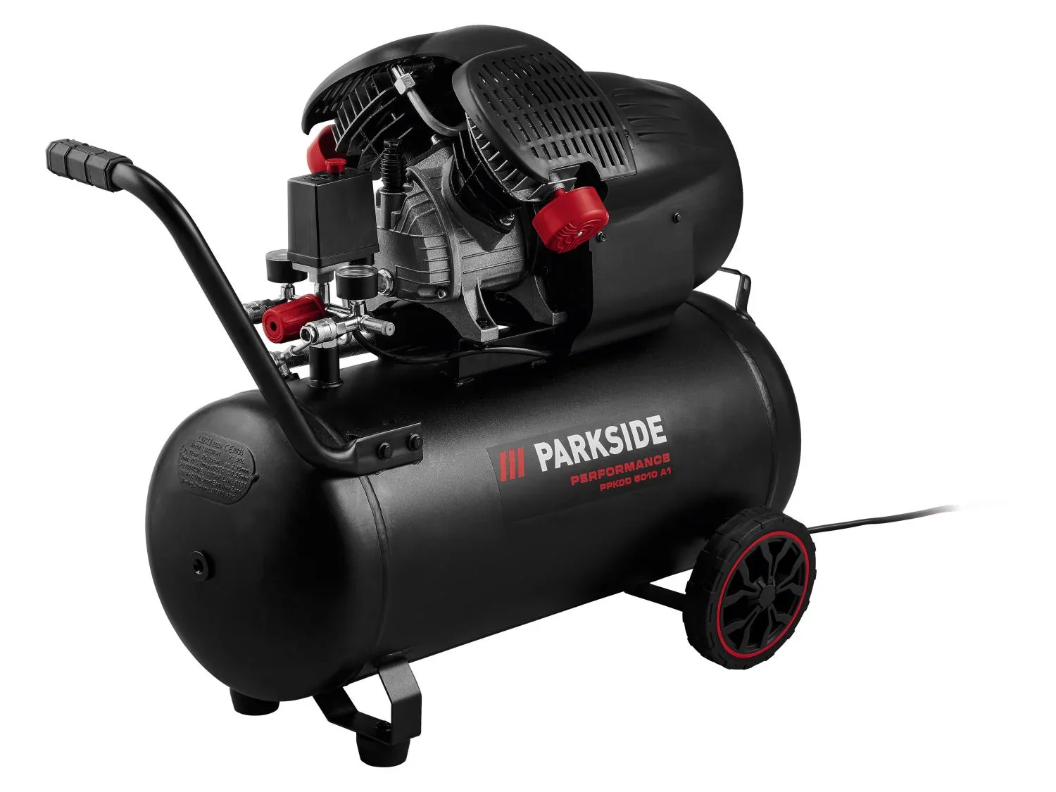 PARKSIDE PERFORMANCE Compresseur  double cylindre PPKOD 5010 A1, 10 bar, 50 L, 2200 W